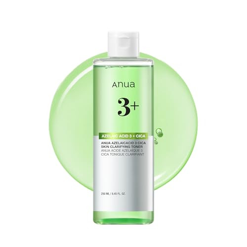 Anua Azelaic Acid 3 CICA Skin Clarifying Toner, Soothing & Clear Care, with Salicylic & Azelaic Acid, Sebum & Spot Care, Suitable for Sensitive Skin, Korean Skincare, 8.45 fl.oz | Amazon (US)