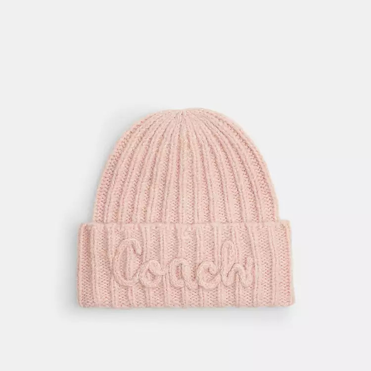 Coach Script Knit Beanie | Coach Outlet US