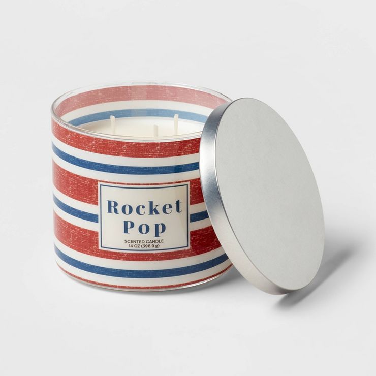 14oz Rocket Pop with Metal Lid Candle Off-White - Threshold™ | Target