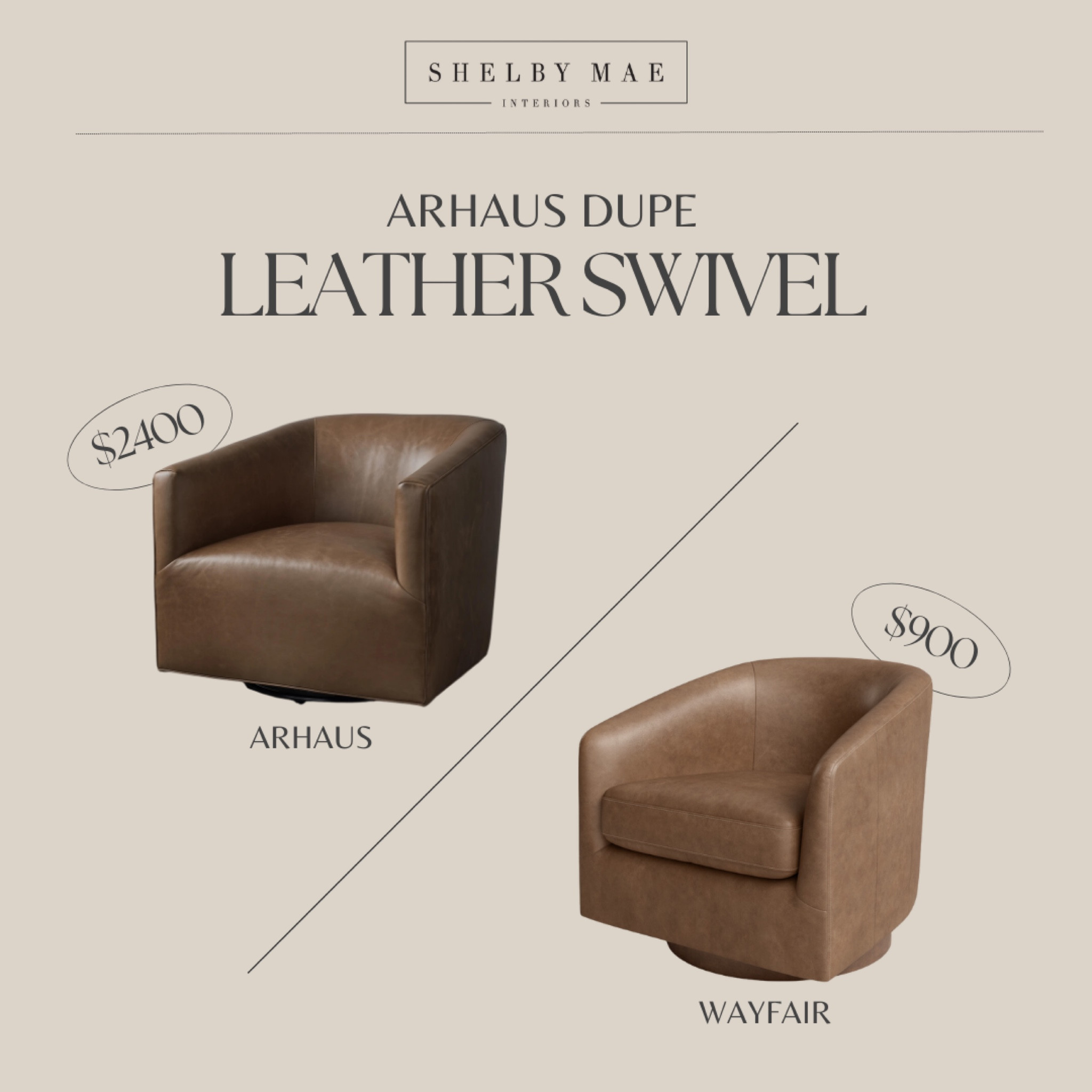 we are loving leather over here + a swivel is the cherry on top! 🍒

#LTKHome #LTKSaleAlert