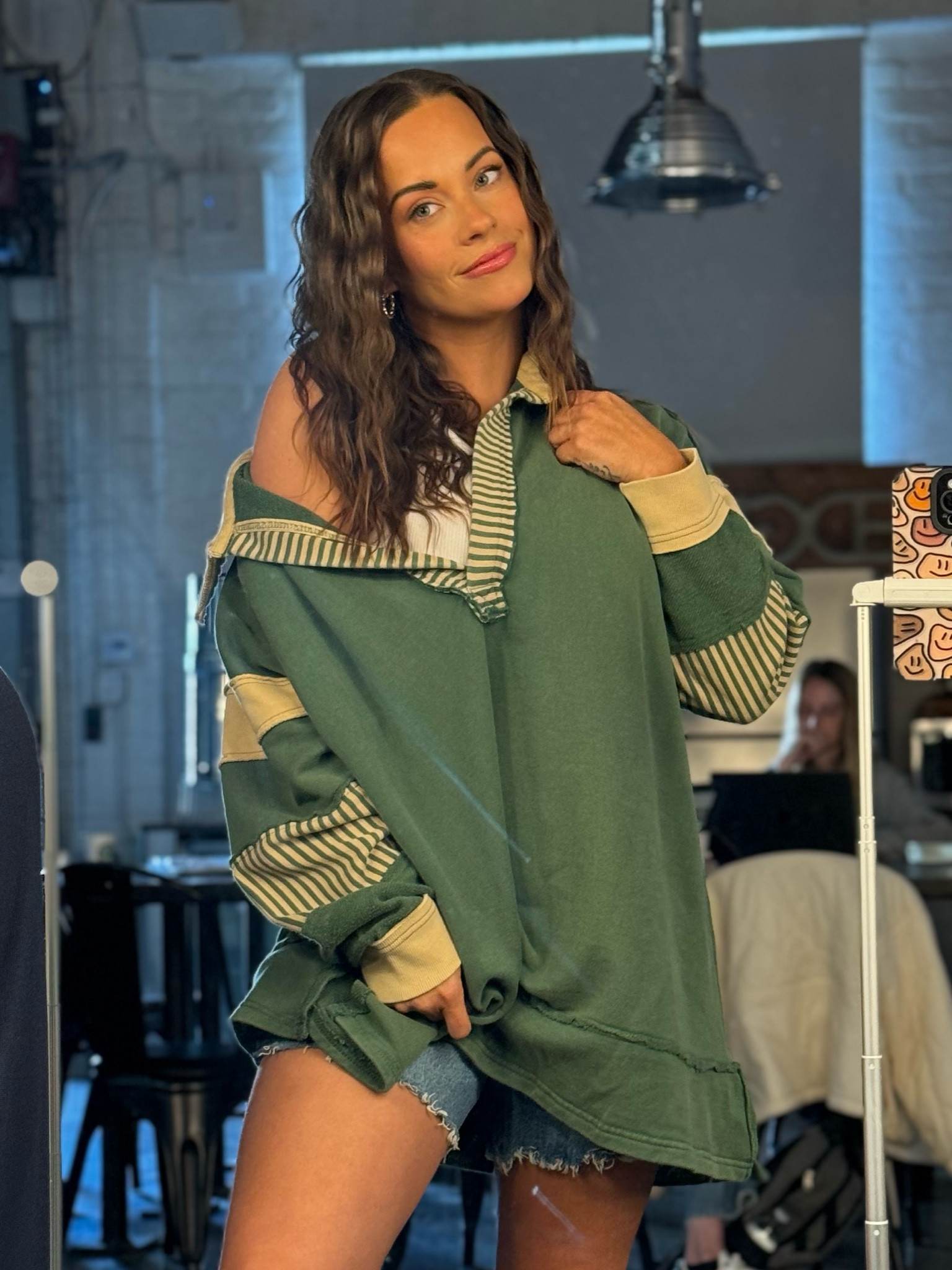 Free People sweater from photoshoot 