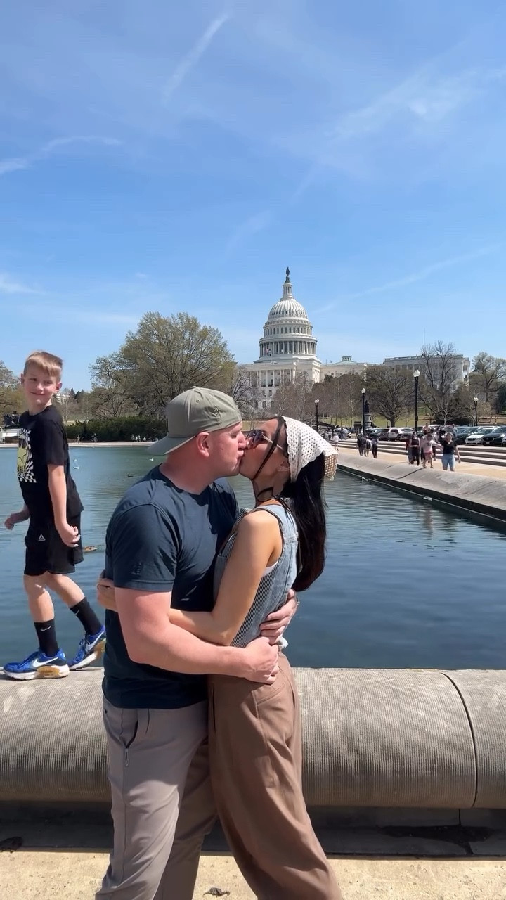 Mom and Dad on vacation…plus 5! Running ourselves ragged this week in DC. The weather has been beautiful 🌸 These trousers and top were perfect for a day of biking. Will link in LTK.