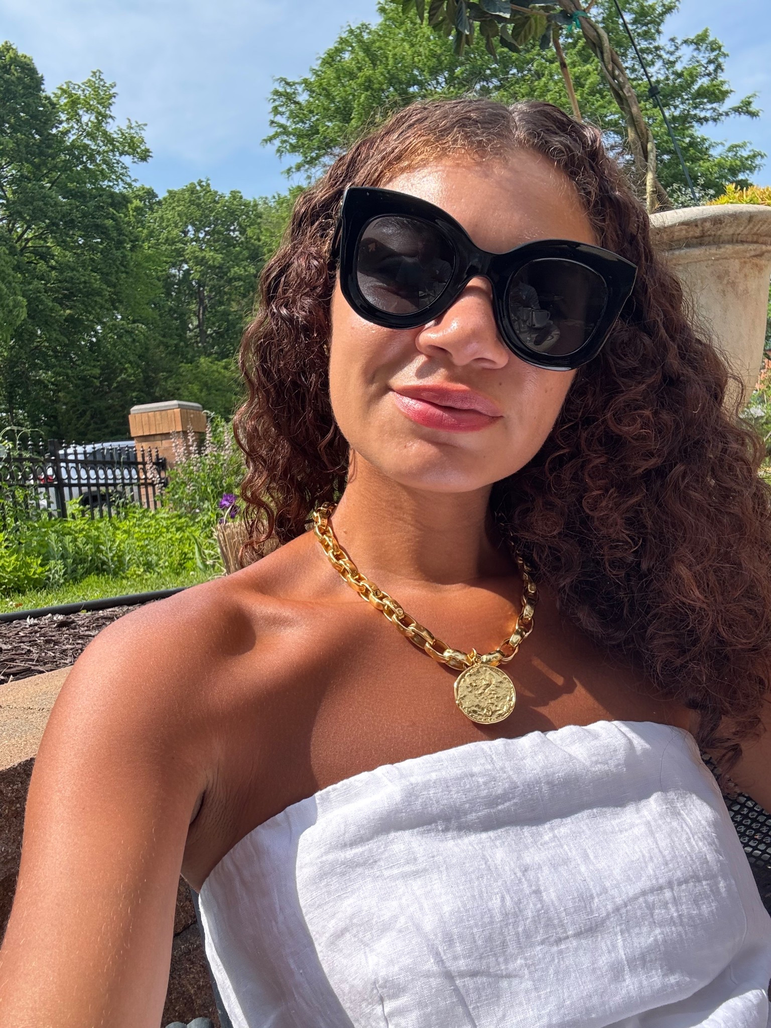 These Amazon sunglasses are one of my favorite chic on a budget pieces! This gold necklace is also a splurge, but makes a great statement 

#LTKSummerEdit #LTKSeasonal #LTKStyleTip
