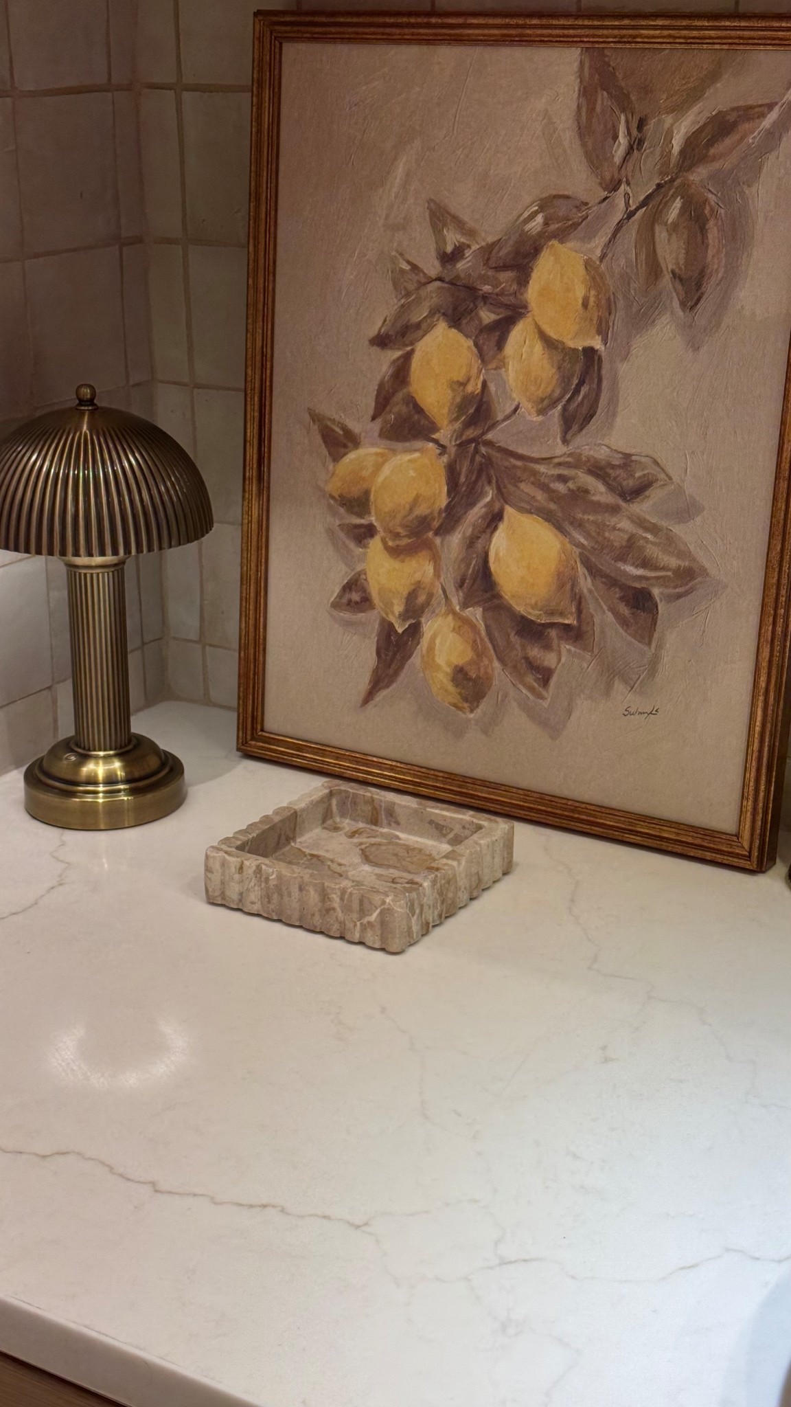 Target home decor
Lemon vintage wall art
Brass touch lamp
Marble tray 

#home #decor #target #laurabeverlin

#LTKSaleAlert #LTKFindsUnder100 #LTKHome