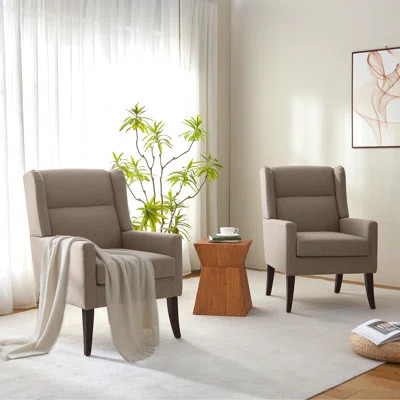 Upholstered Polyester Accent Armchair (Set Of 2) | Wayfair North America