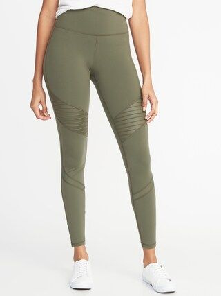 High-Rise Moto Compression 7/8-Length Leggings for Women | Old Navy US