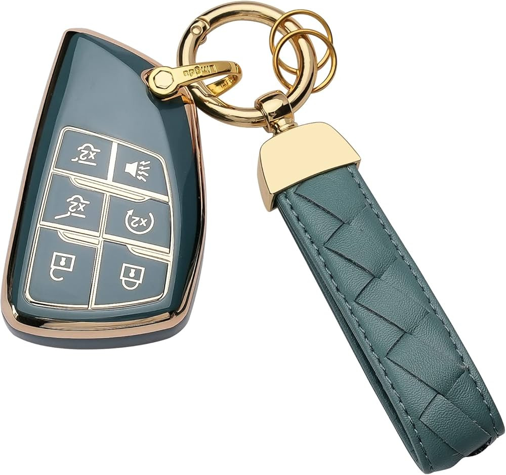 Bqepe for Chevy Key Fob Cover Keychain Fit for 2023 2022 2021 GMC Sierra 1500 Chevrolet Silverado... | Amazon (US)