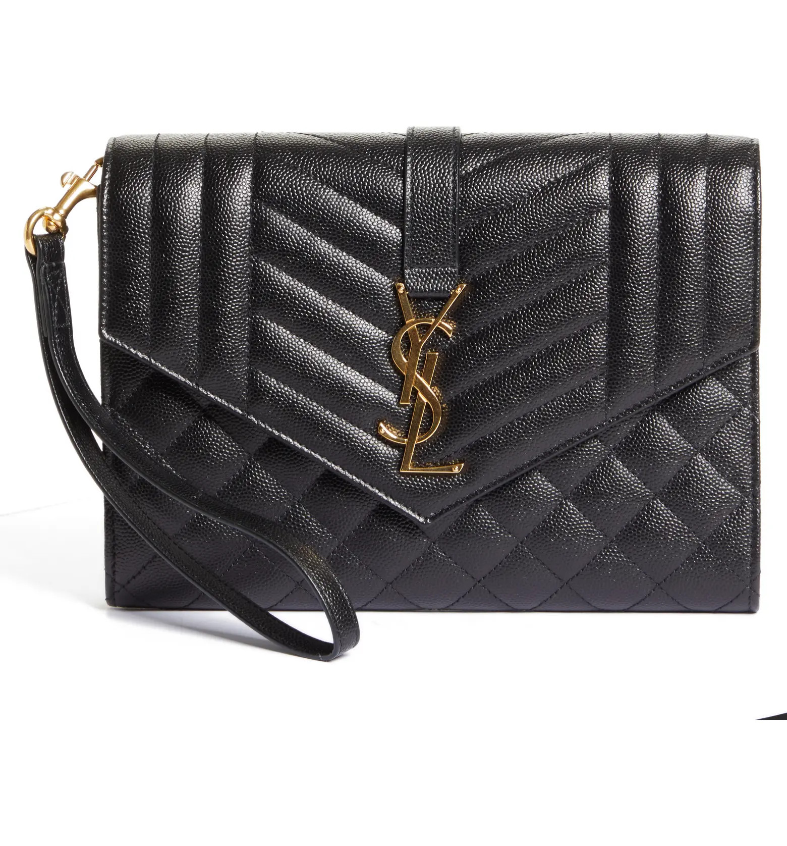 Saint Laurent Monogram Matelassé Leather Clutch | Nordstrom | Nordstrom