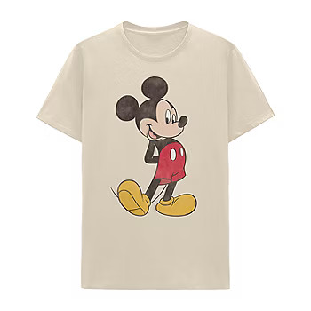 Mens Short Sleeve Mickey Mouse Graphic T-Shirt | JCPenney