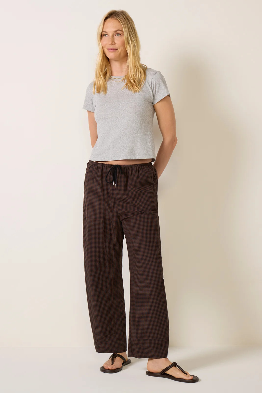 PISTOLA Women's Theo Poplin Pants, Size Large, Hottoddy Brown | Evereve