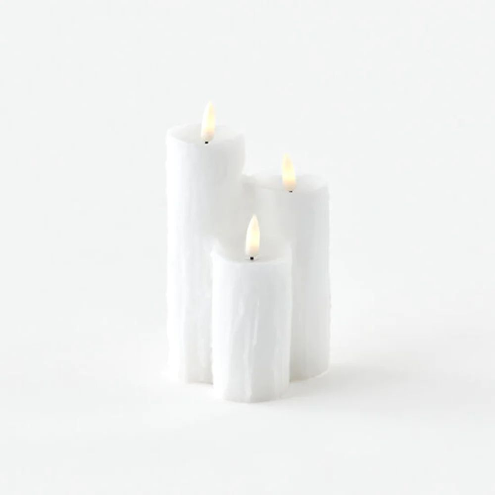 Candle Cluster w/ LED Flame - White | Shop Sweet Lulu