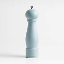 Marin Quiet Blue Wood Pepper Mill + Reviews | Crate & Barrel | Crate & Barrel