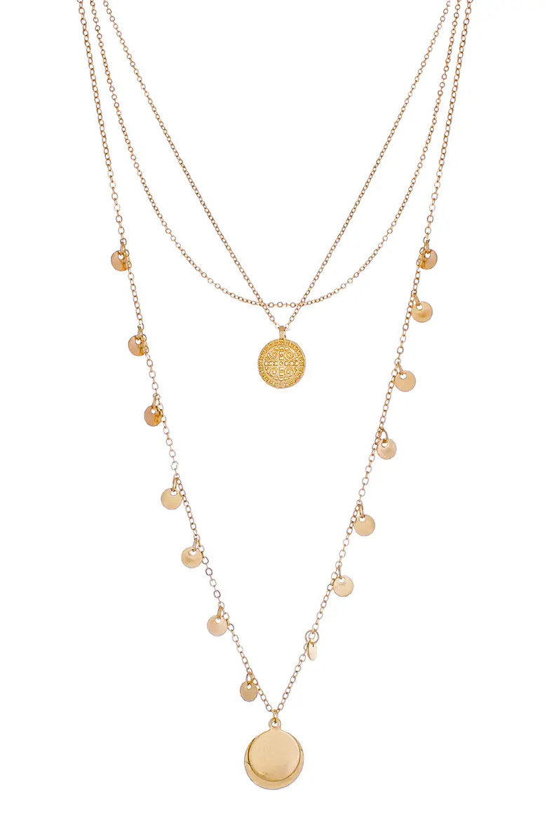 Layered Circle Pendant Necklace | Nordstrom