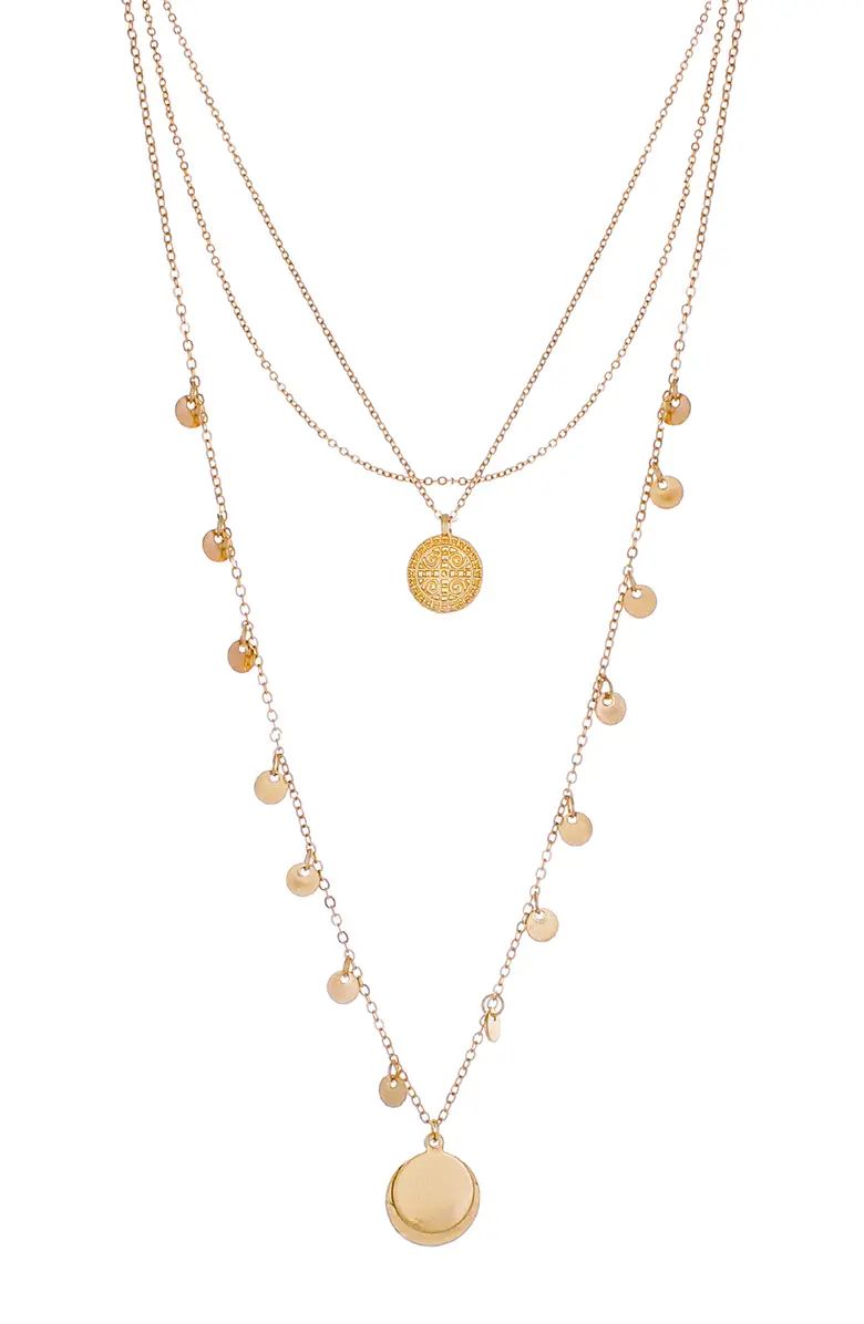 Layered Circle Pendant Necklace | Nordstrom