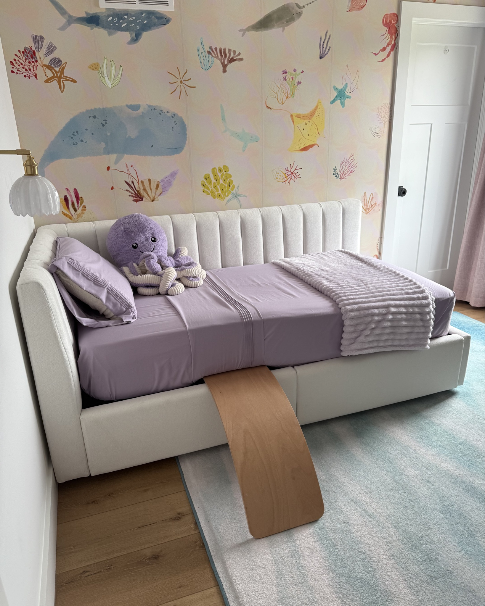 My daughters room renovation turned out amazing 😍 I was a little skeptical and hesitant when she picked her theme but as it turns out, I am obsessed with the Under the Sea theme 🐡🐠🪼🐬🐳🦀

#LTKKids #LTKStyleTip #LTKHome