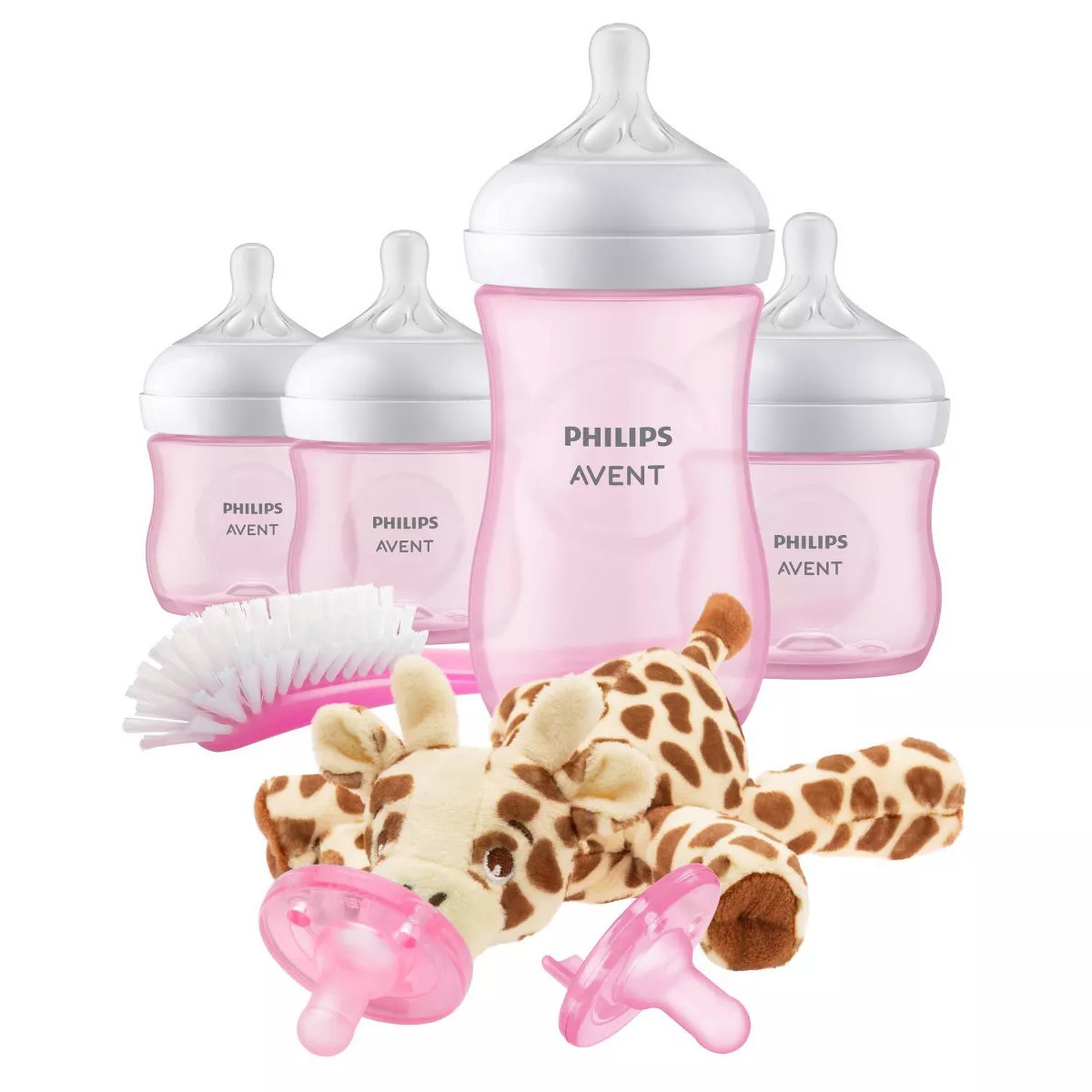 Philips Avent Natural Baby Bottle with Natural Response Nipple Baby Gift Set with Snuggle - Pink ... | Target