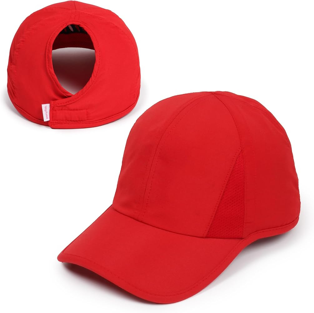 Womens Active Open Back Ponytail Baseball Cap | Amazon (US)