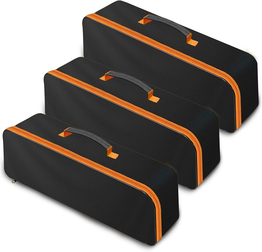 Tentogala 3 Pack Tool Bag with Zipper, Utility Wide Mouth Waterproof Oxford Tool Pouch, Multiple ... | Amazon (US)