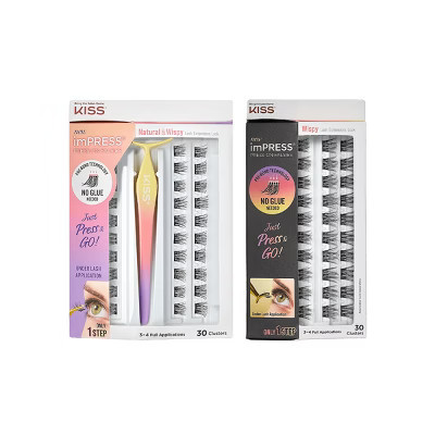 KISS Products imPRESS Press-On False Eyelashes - Natural & Wispy - 60ct | Target
