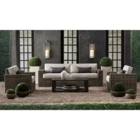 Catalina Teak 8-Piece Sectional Sofa Set (Various Colors) | Sam's Club