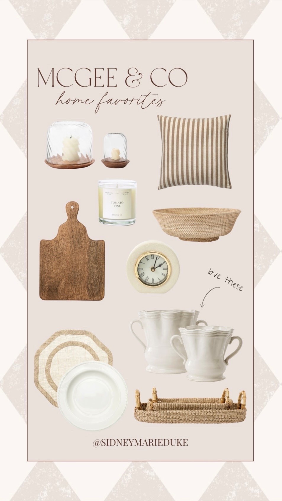 What I’m loving from McGee & co!!

+ everything’s still on sale from Memorial Day!!



Summer, home decor, dining, clock, vases, tray, candles, bowl, catchall, minimalism, neutral, sidneymarieduke

#LTKHome #LTKSeasonal #LTKSaleAlert