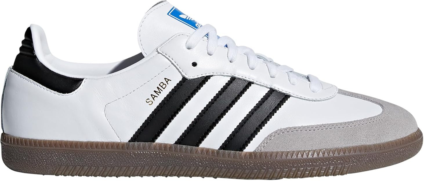 adidas Samba OG Mens Shoes, Cloud White/Core Black/Gum, Size 6 | Casual Shoes | Amazon (US)