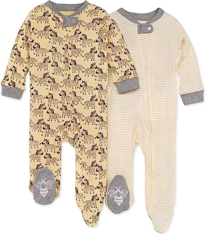 Burt's Bees Baby baby-boys Sleep and Play Pjs, 100% Organic Cotton One-piece Romper Jumpsuit Zip ... | Amazon (US)