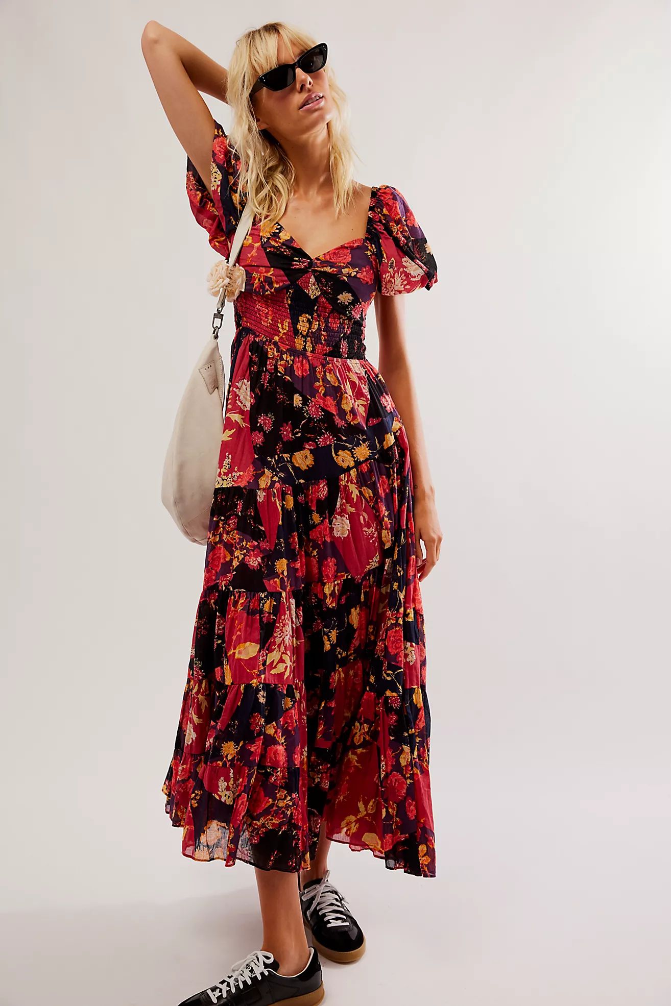 Sundrenched Short-Sleeve Maxi Dress | Free People (Global - UK&FR Excluded)