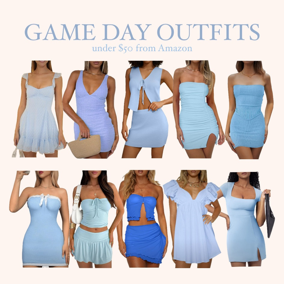 BLUE GAME DAY! Game day, Gameday, Game day outfit, Gameday outfit, Game day dress, Gameday dress, Game day look, Gameday look, tailgate, tailgating, college, college game day, college gameday, SEC, fraternity, fraternities, sorority, sororities, sorority outfit, sorority recruitment, sorority rush, football, black dress, black mini dress, black midi dress, black maxi dress, black dresses, black mini dresses, black midi dresses, black maxi dresses, black matching set, black matching sets, The University of Alabama, Bama, The University of Georgia, UGA, The University of South Carolina, USC, The University of Arkansas, UArk, Mississippi State University, MSU, The University of Missouri, Mizzou, Texas A&M University, College Station, The University of Oklahoma, The University of Texas, Vanderbilt University, Vandy, 