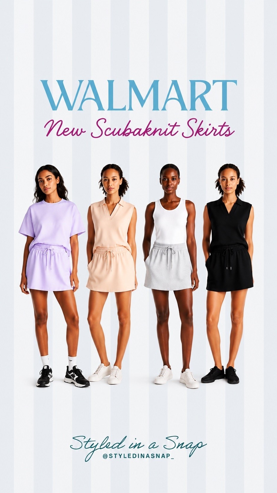 Scuba knit skirts are now available at Walmart! These look so cute and comfortable!

#LTKSeasonal