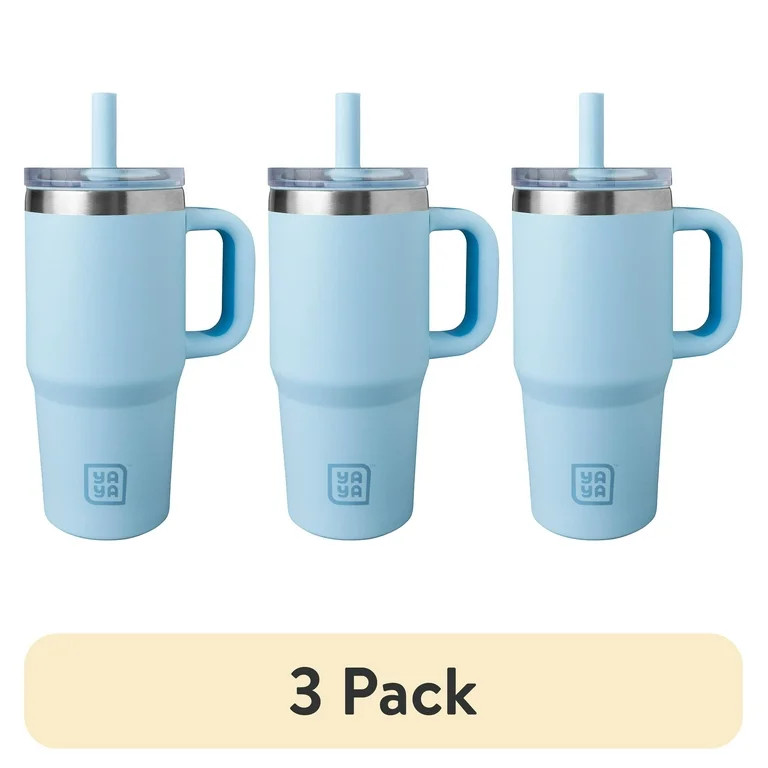 (3 pack) YAYA My First Travel Tumbler for Preschool & Kids 3+, Insulated Stainless Steel Tumbler ... | Walmart (US)