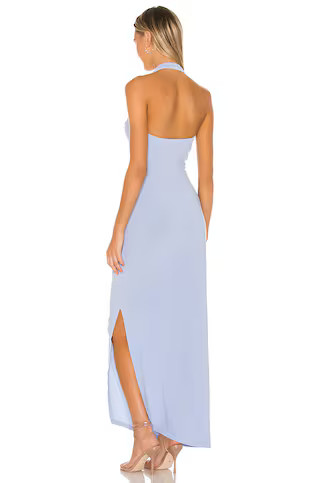 X REVOLVE Halter Sweetheart Side Drape Gown
                    
                    Norma Kamali | Revolve Clothing (Global)
