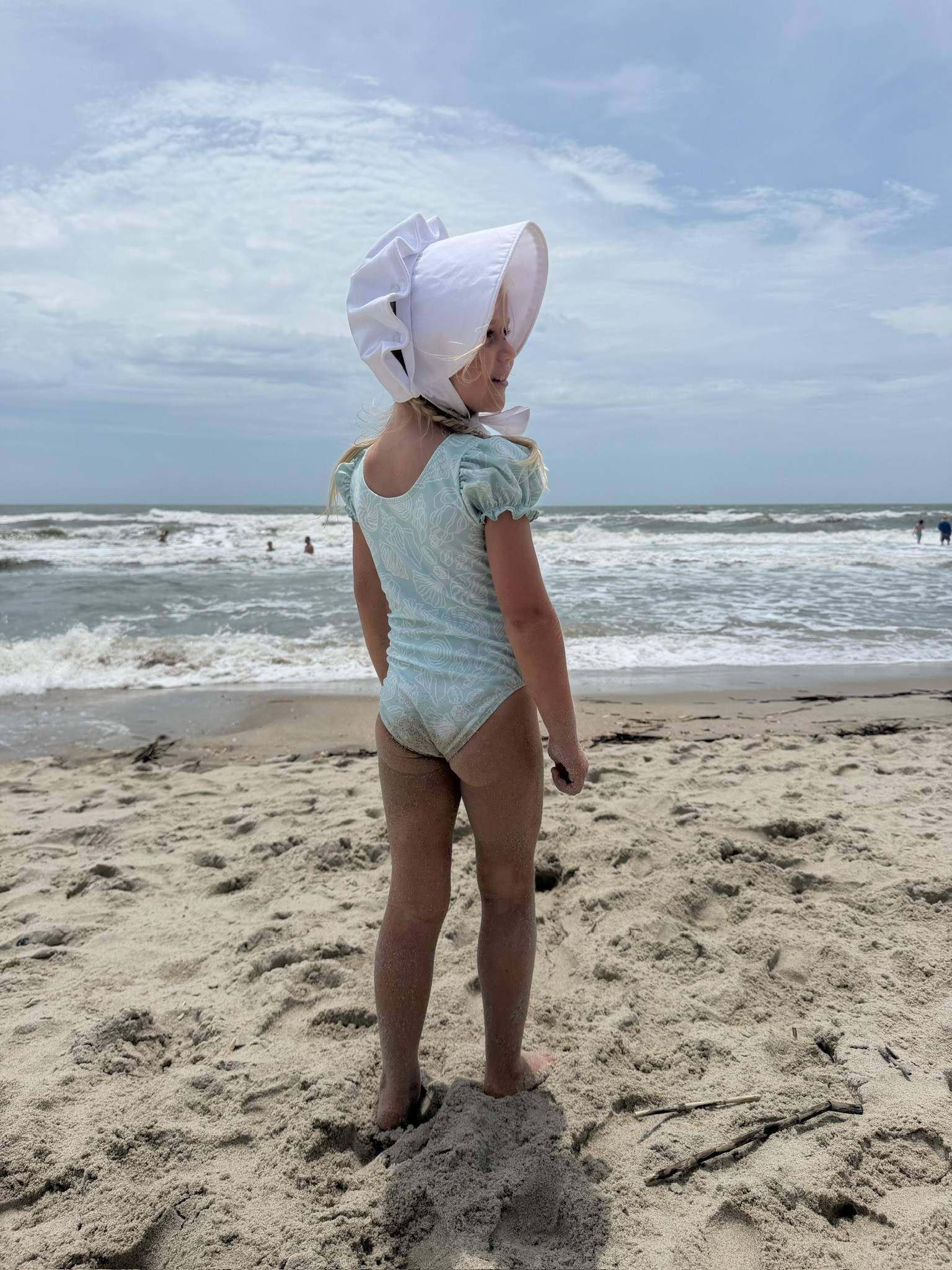Keeping her in a bonnet as long as I can 🥹 

 #LTKootd #LTKSwim #LTKKids