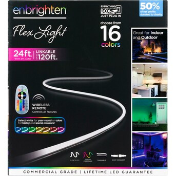 Enbrighten  24-ft Integrated LED Rope Light | Lowe's