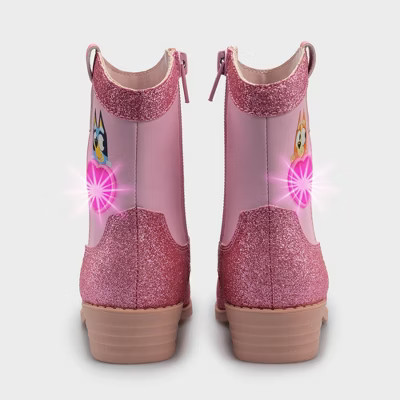 Toddler Bluey Western Boots - Pink 11T | Target