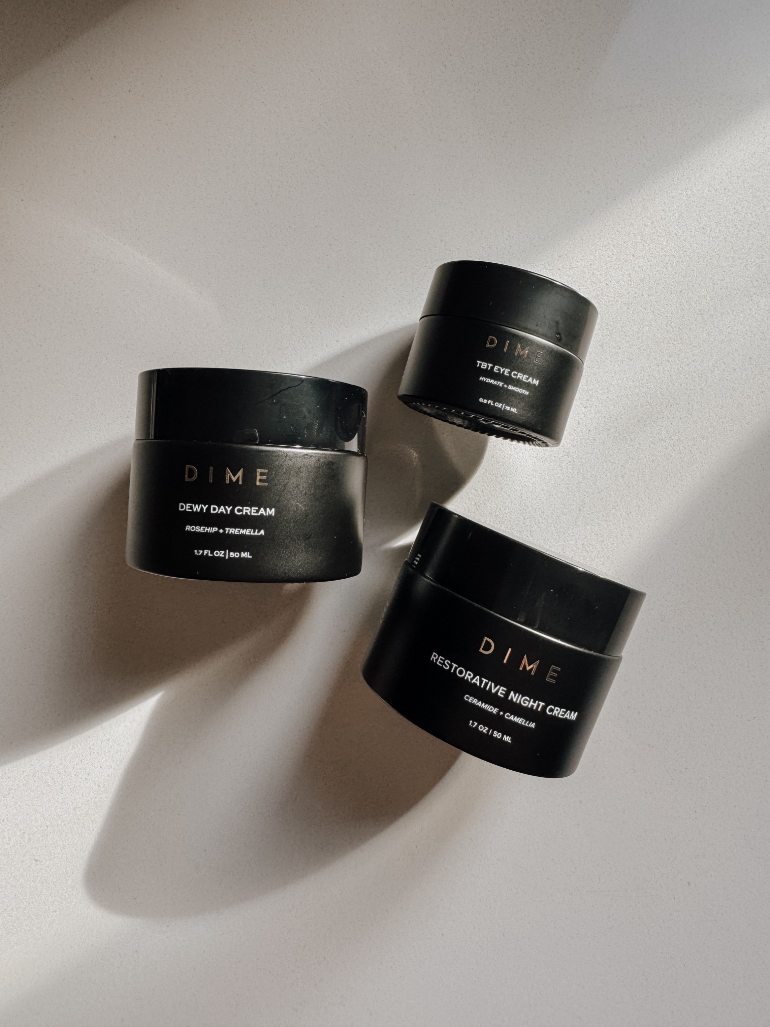 DIME BEAUTY products ✨

Dewy Day Cream | TBT Eye Cream | Restorative Night Cream | gift ideas for her | Christmas gift ideas | clean skincare | quality skincare products 

#LTKGiftGuide #LTKBeauty #LTKselfcare
