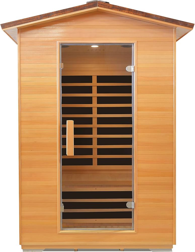 Outdoor Sauna 2 Person Sauna Outdoor Infrared Sauna 2 Person for Home Far Infrared Sauna Low EMF ... | Amazon (US)