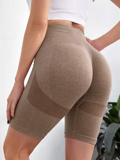Seamless Contrast Panel Biker Shorts
   SKU: st2202259189508900      
          (3966 Reviews)
  ... | SHEIN