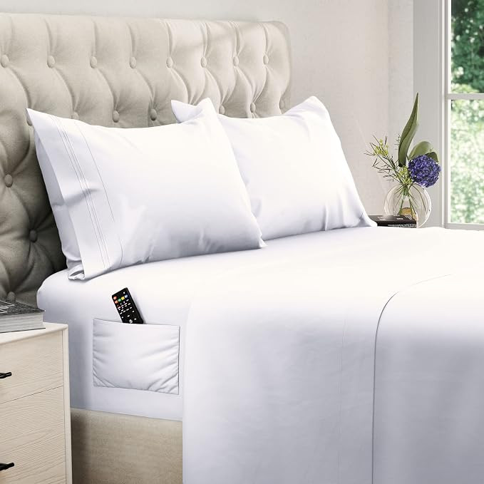 DREAMCARE King Size Sheets Set - 4 pcs Breathable Cooling Sheets King Size | up to 15" Deep Pocke... | Amazon (US)