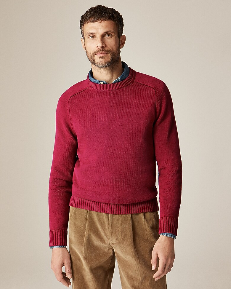Heritage cotton crewneck sweater | J. Crew US