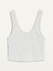 Sunday Sleep Rib-Knit Cropped Tank Top for Women | Old Navy (US)