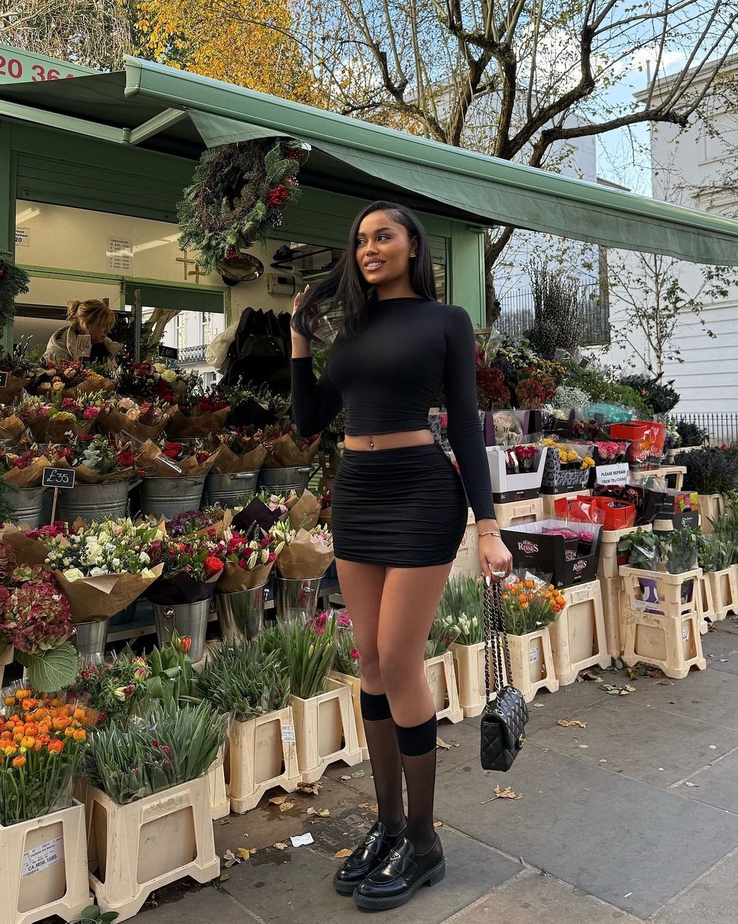 Out in my Oh Polly basics

Oh Polly black co ord long sleeve top and bodycon ruched mini skirt, Prada loafers

#LTKuk #LTKeurope