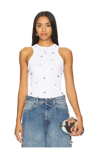 Embellished Tank in White | Revolve Clothing (Global)