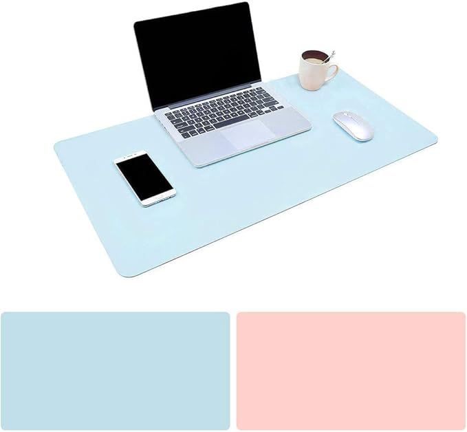 Mouse Pad Large Size 31.4 x 15.7 inch Double Sided Color Desk Pad with PU Leather XXL Mousepad fo... | Amazon (US)