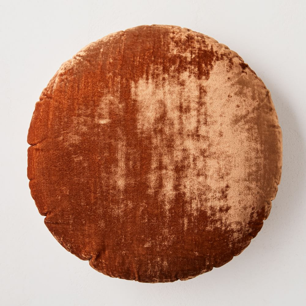 Round Lush Velvet Pillows | West Elm (US)