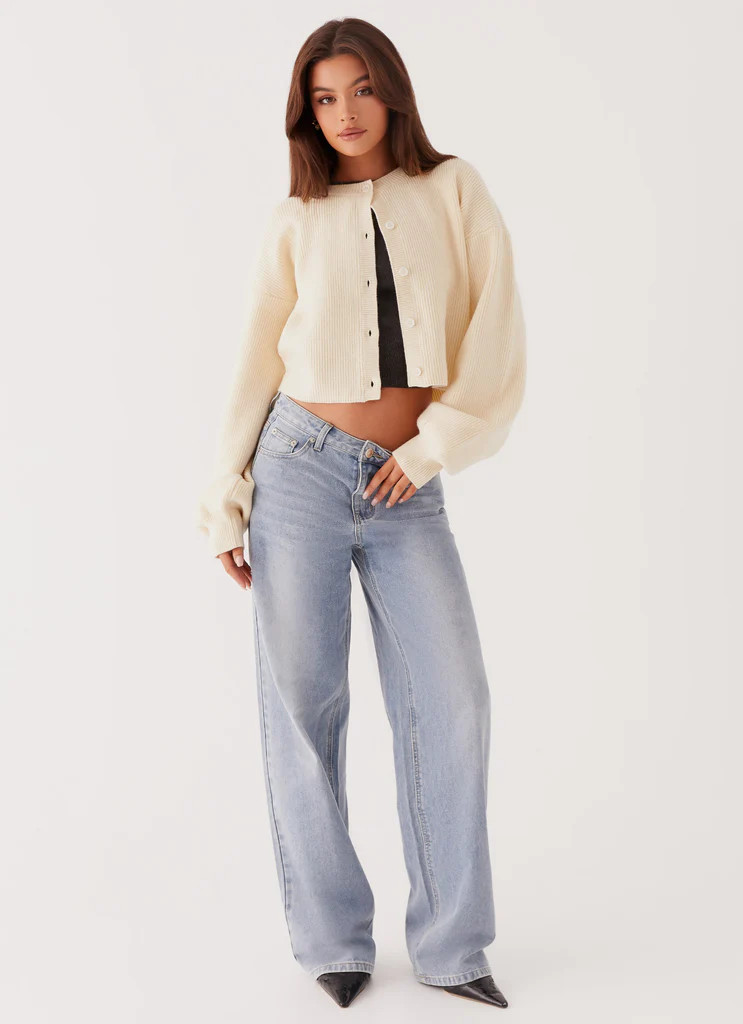 Daphne Knit Cardigan - Ivory | Peppermayo (Global)