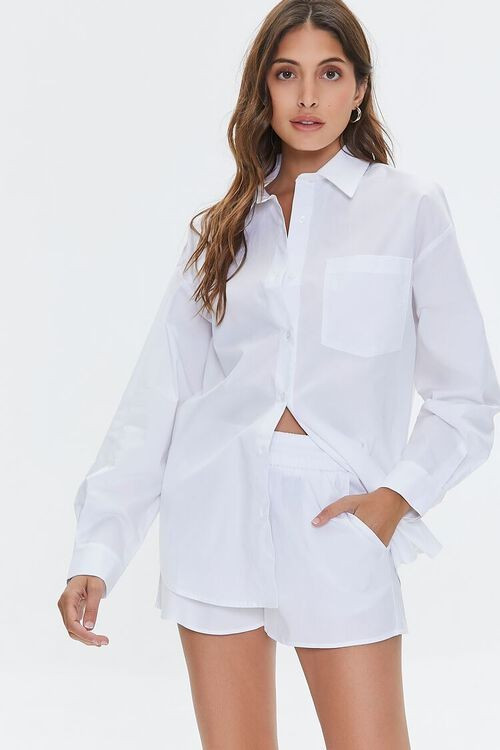 Poplin Drawstring Shorts | Forever 21 | Forever 21 (US)