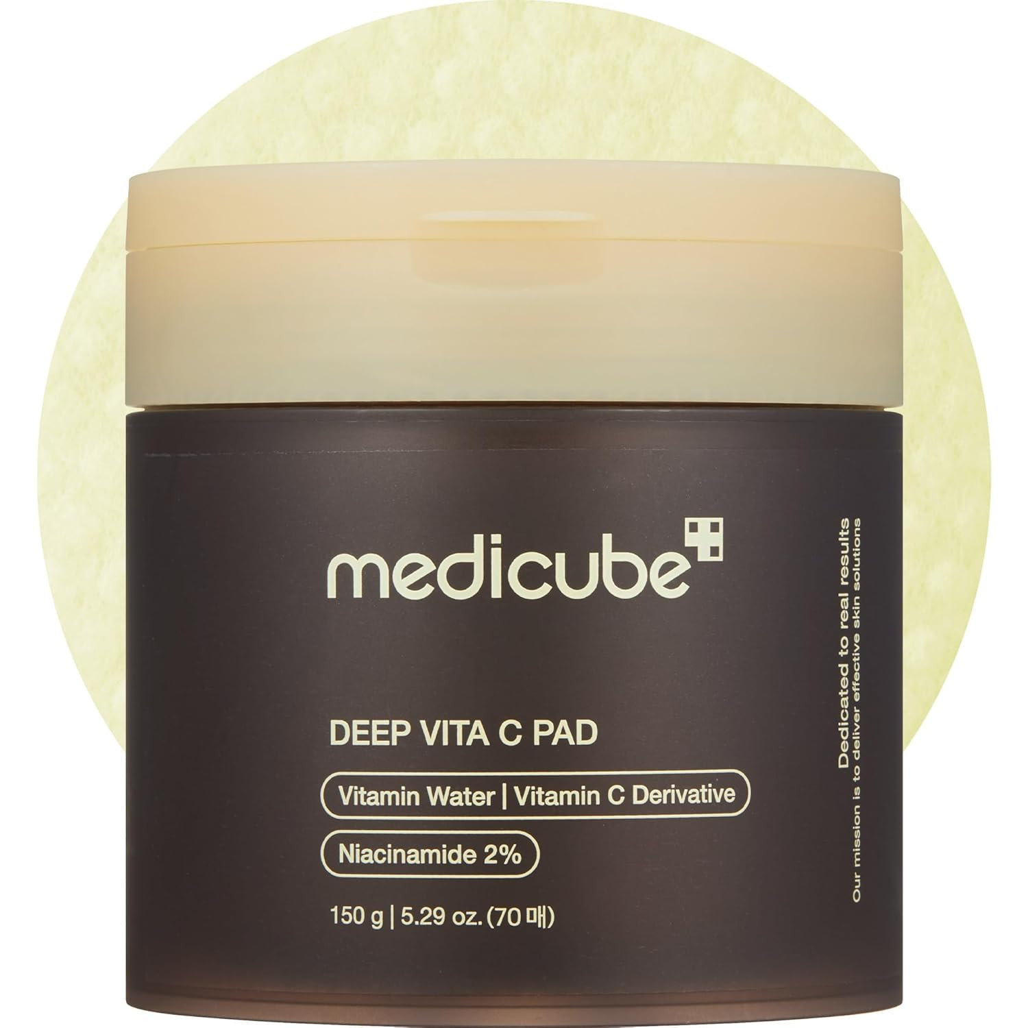 Medicube Deep Vita C Pad I Wiping care for Dark Spots & Pigmentation concerned areas | Infused with 7-day dark spot ampoule | 500,000PPM of vitamin water & 3 types of vitamin | (70 sheets) | Amazon (US)