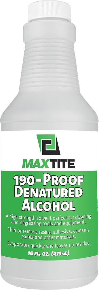 MAXTITE 190-Proof Virgin Denatured Alcohol (16oz, 1) | Amazon (US)