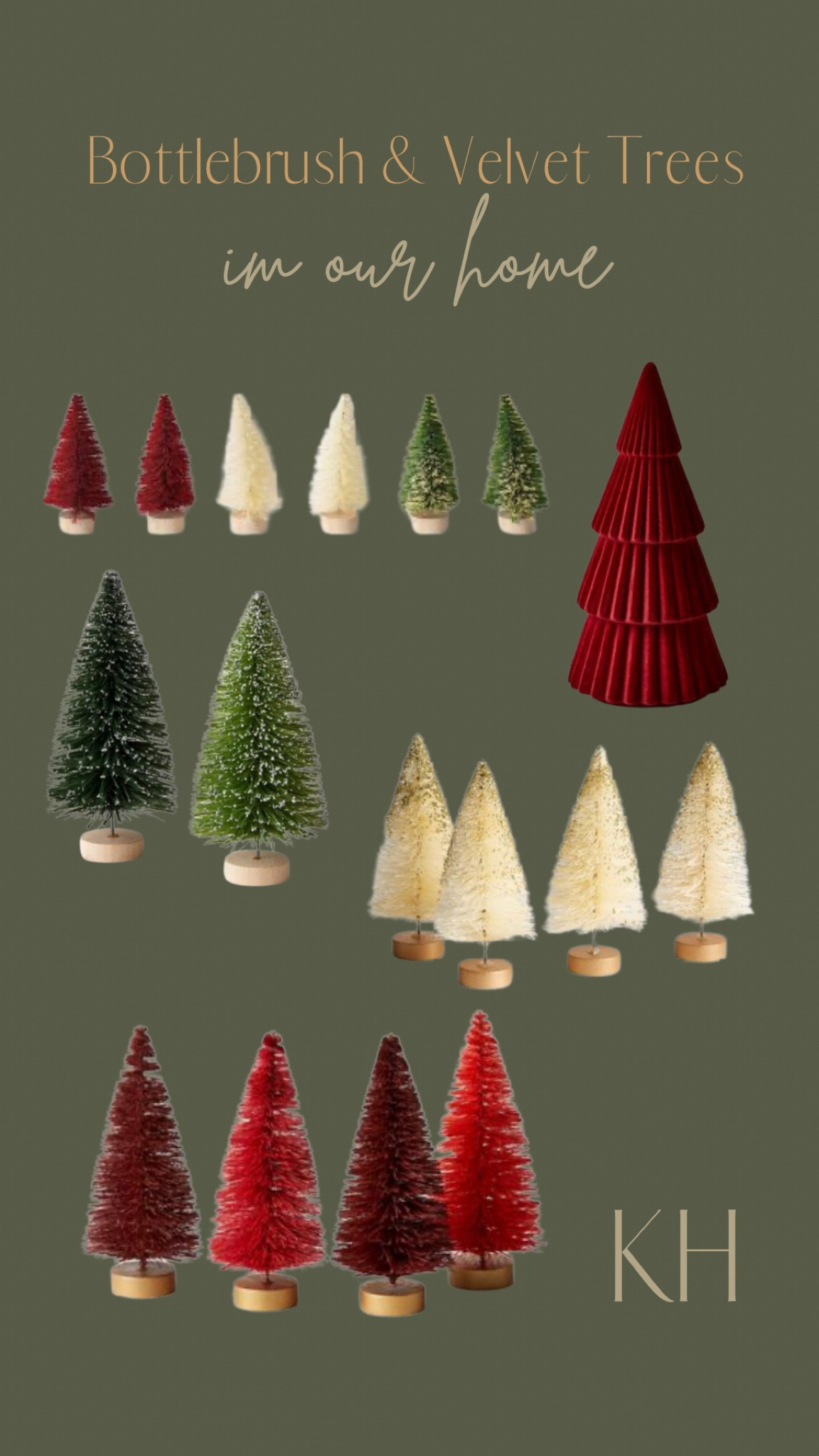 Shelf, table, or mantel trees. We love having these to decorate with each holiday season 

#LTKSeasonal #LTKhome #LTKHoliday